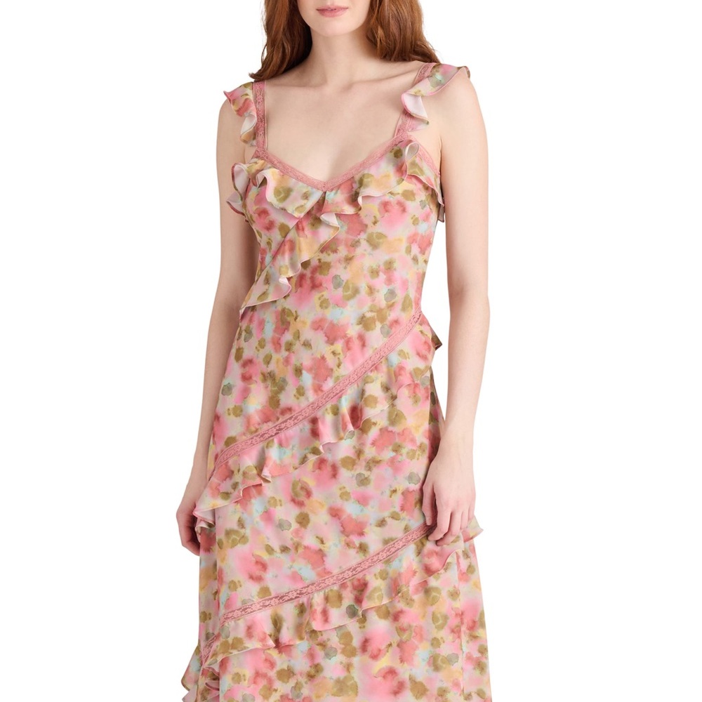 Steve Madden Pink Floral Maxi Dress